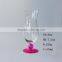 Tulip shaped ball stem colored base bottom clear transparent drinking beer glass