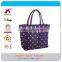 Fashion Wave Point Waterproof Shopping Tote Bag, Shopping Handbag
