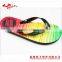 Heat transfer printing flip flop for retail rubber shoes