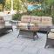 1+2+3 seats modern design white garden furniture, outdoor rattan sofa B024