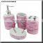 decal 4 pcs ceramic wash accessory sets
