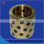35 * 45 * 50 mm steel and bronze graphite embeded oilless bushing bearing used in injection motion machines