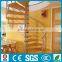 modern stainless steel oak wood spiral stairs, wood staircase--YUDI