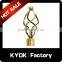 KYOK Latest curtain designs decorative items,chromed double single curtain rod finials