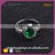 R63417K01 Latest Wedding New Design Ladues Finger Single Top Big Green Rhinestone Stone Ring Designs