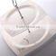 new square shape bone china ceramic porcelain pie dish