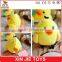 2015 new plush yellow chicken keychain meet EN71 standard soft animal pendant lovely stuffed chicken keychain for girls