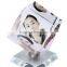 personalized fashionable sounveir gifts glass block picture frame wholesale
