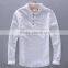 Europe new fashion white long sleeve casual shirt for men