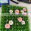 popular sale artificial green grass mat synthetic Grass with flowers with high quality