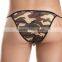 Men's Sexy Breathable Camourflage Thong Shorts Gay Underwear