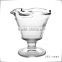wholesal cheap price ,clear and white glass ice cream cup