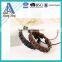 Trendy Leather Wrap Bracelet Handmade Braided Leather Bracelet