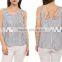 new arrival trendy wholesale summer blouses with stripes