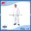 ISO factory made low price 55g Non-woven PP protective reflective safety coverall with CE FDA approval