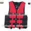 inflatable llife jacket, red life vest made of super diving cloth
