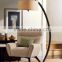 1024-17 oiled bronze finish gives it an urban sculptural attractive Arc Floor Lamp Bring a stylish contemporary