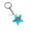 fashion soft silicone car plate shape key chain