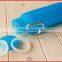 BPA free no-tolic leakproof food grade collapsible customized logo silicone foldable water bottle