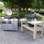 Auplex Outdoor Trolley Stainless Steel Kamado BBQ Table