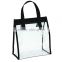 Cheap Reusable Luxury Fashion transparent zipper bag