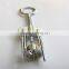 stainless steel wine corkscrew and wine opener
