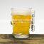 crystal skull head glass beer mug