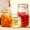 700ml 1000ml Clear Kitchen Food Storage Airtight Seal Lock Lid Jar/glass Jar With Metal Clip