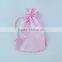 Fast Cheap Custom Design Satin Decoration Drawstring Hair Bag