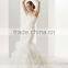 LC27 Elegant Off The Shoulder Sweetheart White Mermaid Dress Lace Beaded Floor Length Vestidos De Noiva Em Renda