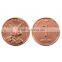 Custom 3D vintage brass coin