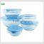 wholesale 5 pcs glass bowl/glass salad bowl set