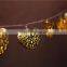 Snowflake Golden Christmas tree decorative LED String Light
