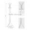 3-Tier Metal White Coat Hat Rack Hall Tree Stand with 11 Hooks