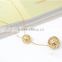 Fashion latest design sphere metal beads necklace