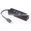USB 3.1 Type C USB-C to 3-Port USB 3.0 Hub w/ RJ45 LAN Gigabit Ethernet Adapter