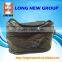 Elegant black PVC zipper Pouch bag for Cosmetics