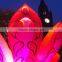 Outdoor Advertising Red inflatable Lotus with LED Lights