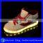 New Styles High Quality Rechargeable Multcolors Adult Flat Flashing Shoes