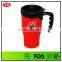 14oz plastic wholesale thermos mug with handle