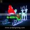 Christmas lights 3D acrylic deer motif light decoration deer carriage light Factory price