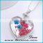 2016 Hot fashion hot Selling Real Flower Glass Bottle Locket Necklace