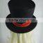 Black flannelette tall hat magic show hat halloween party hat