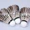 High Quality Black goose feather 12pcs/Barrel Badminton Ball White Teal Feather Sport Game Training Badminton