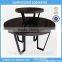 three-layers clothes retail round wood display table