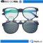 Cateye frame colored mirror lenses optics frame glasses for sunshades