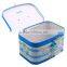 Tin rectangular Kids money box with handle