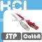 RJ45 Cat 6 STP Stranded Round Molded Patch Cord