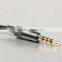 1.2m New 3.5mm Jack LC-OFC DIY Headphone Audio Cable Earphone Maintenance Wire With Mic