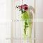 Multicolor transparent wall-hanging plastic vase